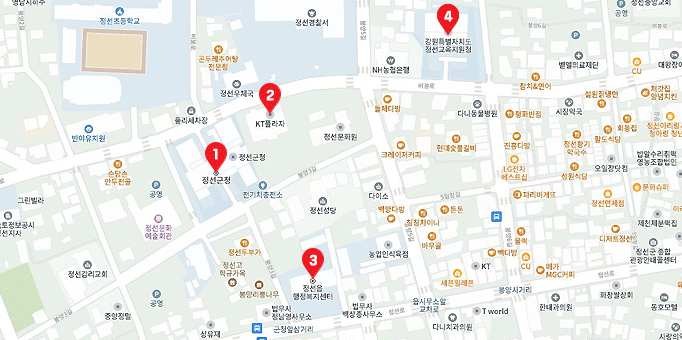 대피시설 지도 이미지