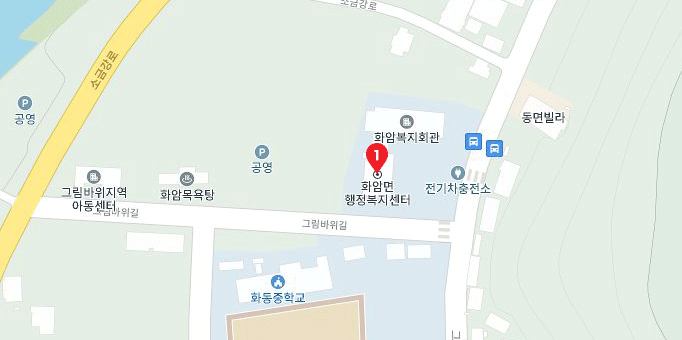 대피시설 지도 이미지