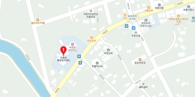 대피시설 지도 이미지