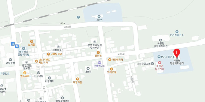대피시설 지도 이미지