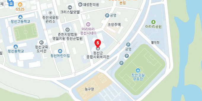 대피시설 지도 이미지
