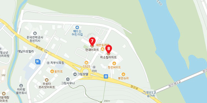 대피시설 지도 이미지