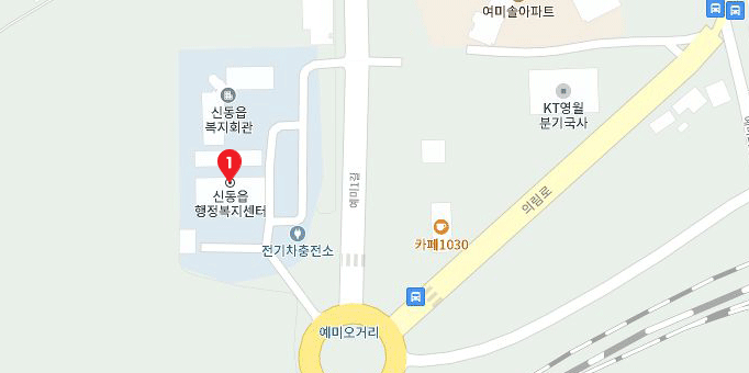 대피시설 지도 이미지